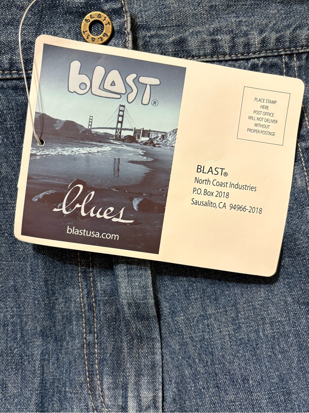Blast Blues Denim Maxi Skirt - Picture 3 of 11